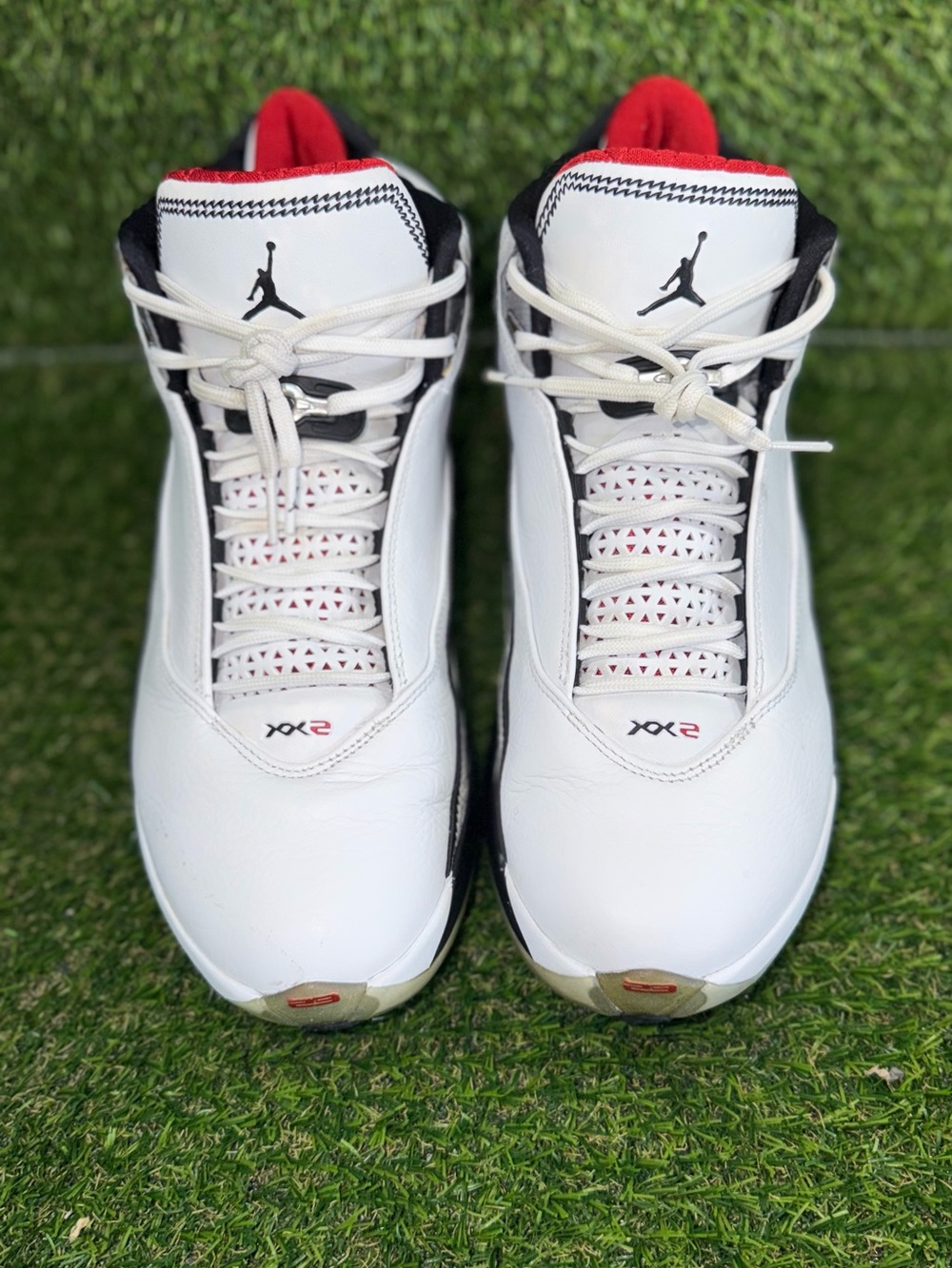 Nike Air Jordan XX2 Basketball Shoes White Red Black Camo 315299-161 Size 10.5